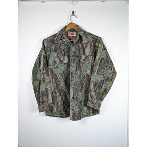 Winchester Button Down Shirt Size Medium Camo Trebark Flannel Hunting Outdoors‎
